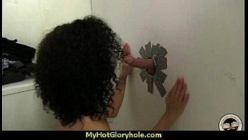 Incredible ebony teen blowjob gloryhole audition 6